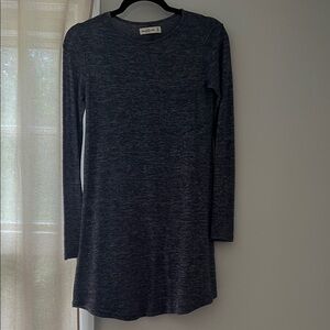 Abercrombie & Fitch heathered blue Long Sleeve t shirt Dress